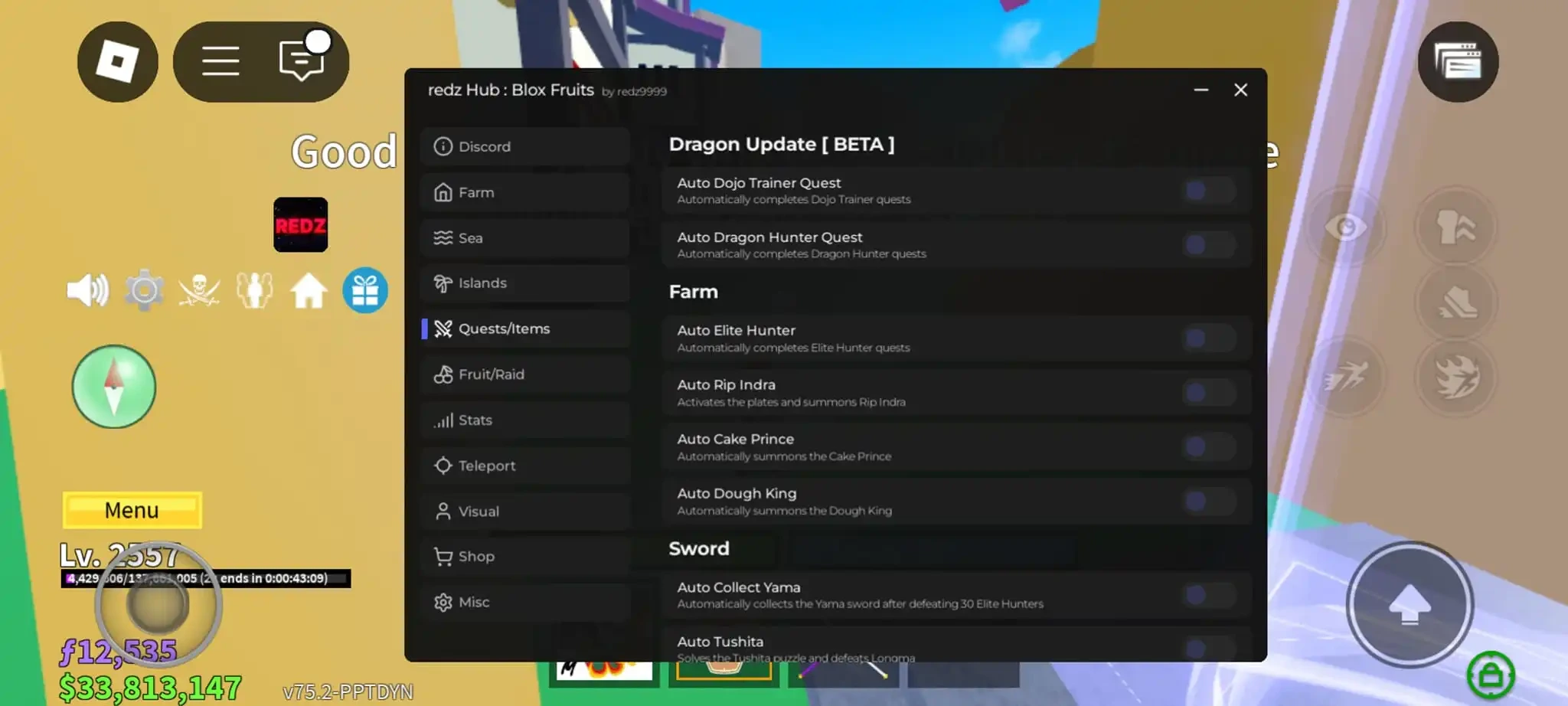 Roblox Executor features — redz hub script, Byfron bypass, auto-update, stealth injection